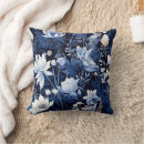 Search for navy blue white flowers cushions Floral