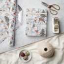 Search for fox christmas wrapping paper Woodland animals