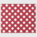Search for red and white plaid wrapping paper Gingham