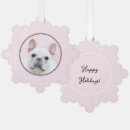 Search for frenchie christmas tree decorations Puppy