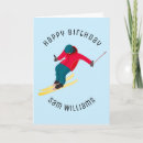 Search for snow skiing birthday cards Winter