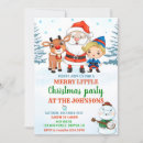 Search for girl christmas invitations Santa claus