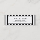 Search for black and white stripes business cards Fashion
