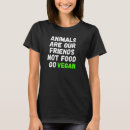 Search for animals are friends not food tshirts Vegetarian