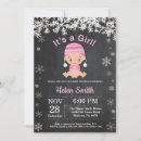Search for snowflake baby girl shower invitations Baby its cold outside