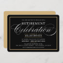 Search for black and white retirement invitations Dinner