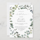Search for eucalyptus bridal shower invitations Leaves