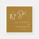 Search for gold and white wedding napkins Simple