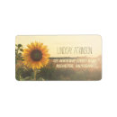 Search for sunflower address labels weddings Fall