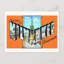Search for wisconsin shape postcards Vintage