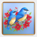 Search for bluebirds stickers Illustration