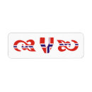 Search for norwegian return address labels Flag