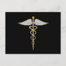 Search for physicians postcards Caduceus