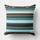 Search for teal and brown cushions Striped