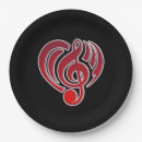 Search for music notes paper plates Retro