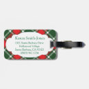 Search for tartan luggage tags Red