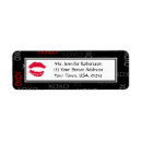 Search for hugs and kisses return address labels Red