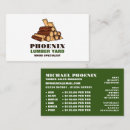 Search for firewood business cards Lumberjack