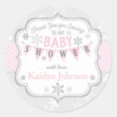 Search for snowflake baby shower round stickers Sparkle