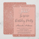 Search for rose gold surprise party invitations Pink