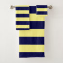 Search for navy blue and yellow bathroom accessories Stripes