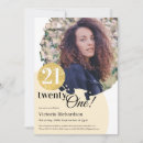 Search for gold glitter 21st birthday invitations Trendy