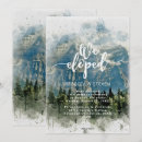 Search for mountain wedding announcement cards Forest