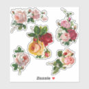 Search for vintage rose illustration stickers Roses