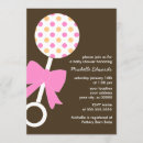Search for rattle baby shower invitations Neutral