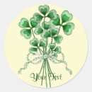 Search for lucky shamrock clover stickers St patricks