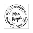 Search for circle return address labels rubber stamps Rustic