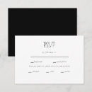 Search for b rsvp cards Black and white