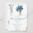 Search for light blue and gold wedding invitations Minimalist