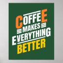 Search for funny coffee quotes posters Cafe