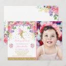 Search for fairy 1st birthday invitations Whimsical