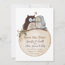 Search for owls save the dates Cute