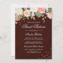 Search for peach sweet 16 invitations Botanical