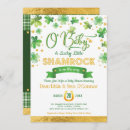 Search for st patricks day invitations Gold foil
