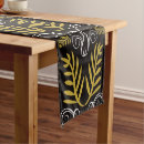 Search for art deco table runners Black and gold