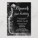 Search for silver glitter bridal shower invitations Black and silver