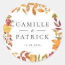 Search for fall leaf wedding stickers Autumn