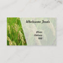 Search for food grains business cards Organic