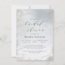 Search for blue and silver bridal shower invitations For her