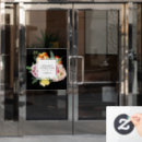 Search for floral window decals Black