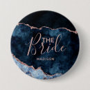 Search for rose blue badges Bridal party