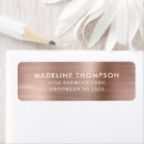Search for metallic gold return address labels Classy