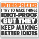 Search for interpreter stickers Translator