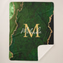 Search for green and gold blankets Agate