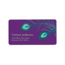 Search for peacock return address labels Bridal shower