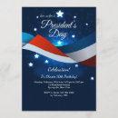 Search for presidents day invitations Red white and blue